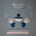 d4-7264 Детский комплект на девочку: штаны, свитер, шарф, варежки, 1-4 года, 1 пачка (4 шт)
