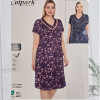 b4-13604 Cotpark Платье женское домашнее, большие размеры, 2XL-5XL, 1 пачка (4 шт)