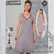 b4-18121 Cotpark Сорочка на бретельках для крупных дам, XL-4XL, 1 пачка (4 шт)