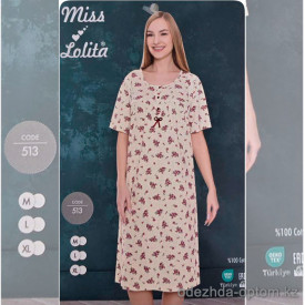 b4-513 Платье женское домашнее, M-XL, 1 пачка (3 шт)