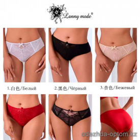 b4-52298 Lanny Mode Трусики женские на средней посадке, M-3XL, 1 пачка (6 шт)