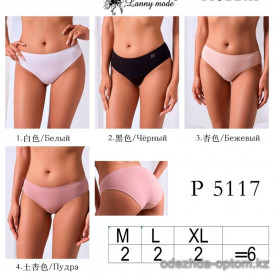 b4-P5117 Lanny Mode Трусики женские однотонные, M-XL, 1 пачка (6 шт)