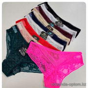 b4-2272 Coeur Joie Трусики женские кружевные, M-XL, 1 пачка (6 шт)