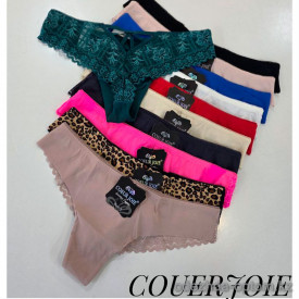 b4-2316-1 Coeur Joie Трусики женские кружевные стринги, S-XL, 1 пачка (6 шт)