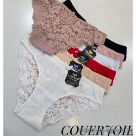 b4-2612 Coeur Joie Трусики женские кружевные, M-XL, 1 пачка (6 шт)