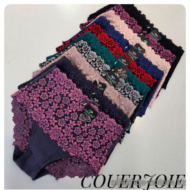 b4-9397 Coeur Joie Трусики женские кружевные, большие размеры, L-3XL, 1 пачка (6 шт)