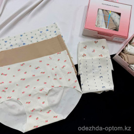 b16-1183 Комплект женских трусиков: пятерка, M-XL, 1 пачка (15 шт)