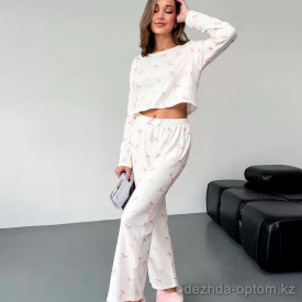 b15-1019 Комплект женской пижамы: кофта и штаны, S-L, 1 пачка (3 шт) b15-1019 Комплект женской пижамы: кофта и штаны, S-L, 1 пачка (3 шт)