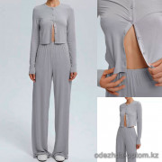 b15-1020 Комплект женской пижамы: кофта и штаны, стандарт, 1 пачка (3 шт)