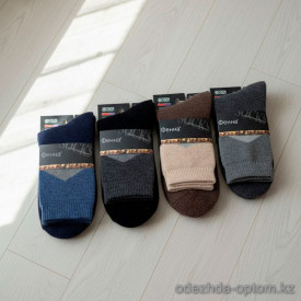 n5-0279 Носки мужские верблюжья шерсть, 41-47, 1 пачка (12 пар)