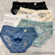 b13-732 Трусики женские кружевные, размер M, 1 пачка (10 шт)