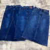 j3-0618 Юбка женская джинсовая с разрезом, S-XL, 1 пачка (4 шт)