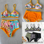 b15-106 Купальник женский раздельный двухсторонний, M-XL, 1 пачка (3 шт)