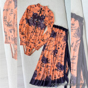 b15-25065 Купальник женский слитный в комплекте с юбкой, S-L, 1 пачка (3 шт)