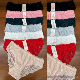 b2-279 Lavolle Трусики женские кружевные, 42-46, 1 пачка (12 шт)