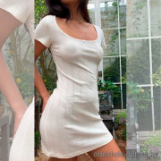 d7-103808 Сорочка женская с короткими рукавами, S-XL, 1 пачка (4 шт)