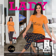 e1-12022 Lady Lingerie Комплект женской домашней одежды: штаны и футболка, M-XL, 1 пачка (3 шт)