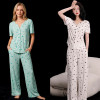 b15-1239 Комплект женской одежды для сна: кофта и штаны, M-XL, 1 пачка (3 шт)