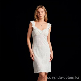 b15-1348-1 Сорочка женская с поролоном без рукавов, M-XL, 1 пачка (3 шт)