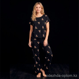 b15-1506-1 Комплект женской одежды для сна: кофта и штаны, M-L, 1 пачка (3 шт)