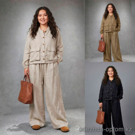 b15-8998-2 Комплект женской одежды: бомбер и кюлоты, стандарт (46-54), 1 пачка (2 шт)