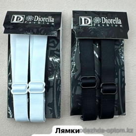 b6-003-4 Diorella Лямки на бюстгальтер тканевые, 1 пачка (10 шт)