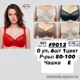 b6-9013-3 Orietta Avec Бюстгальтер без поролона с кружевной вставкой, чашка E, 1 пачка (6 шт)