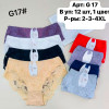 b6-G17 Трусики женские кружевные, большие размеры, 2XL-4XL, 1 пачка (12 шт)