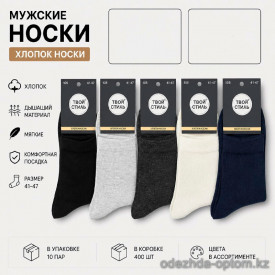 n5-105 Носки мужские весна-лето, 41-47, 1 пачка (10 пар)