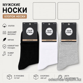 n5-105-1 Носки мужские, 41-47, 1 пачка (10 пар)