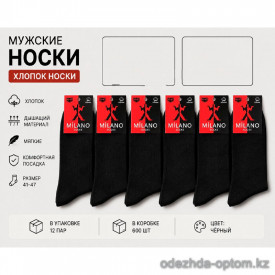 n5-501 Носки мужские весна-лето, 41-47, 1 пачка (12 пар)