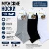 n5-ZA-38 Носки мужские, 41-47, 1 пачка (10 пар)