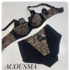 b4-P6567 Acousma Трусики женские высокие, L-3XL, 1 пачка (6 шт)