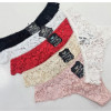 b4-2273-1 Coeur Joie Трусики женские гипюровые стринги, S-L, 1 пачка (6 шт)