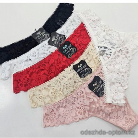 b4-2273-1 Coeur Joie Трусики женские гипюровые стринги, S-L, 1 пачка (6 шт)