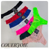 b4-2280 Coeur Joie Трусики женские кружевные стринги, S-XL, 1 пачка (6 шт)
