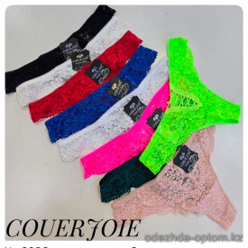 b4-2280 Coeur Joie Трусики женские кружевные стринги, S-XL, 1 пачка (6 шт)