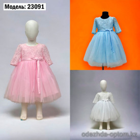 d1-23091 Платье детское ажурное, 1-5 лет, 1 пачка (5 шт)