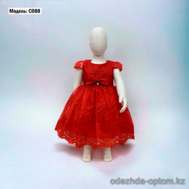 d1-c088 Платье детское ажурное, 1-5 лет, 1 пачка (5 шт)