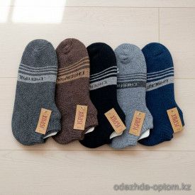 n5-0284 Следы мужские махровые, 41-47, 1 пачка (12 пар)
