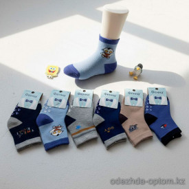 n5-0286 Носочки детские махровые с тормозами, 1 пачка (12 пар) n5-0286 Носочки детские махровые с тормозами, 1 пачка (12 пар)