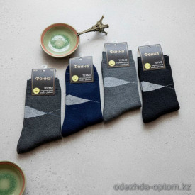 n5-0298 Носки мужские махровые, 41-47, 1 пачка (12 пар)