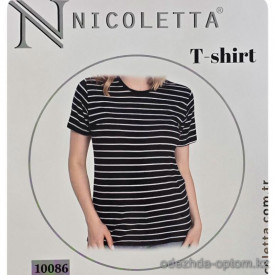 b4-10086 Nicoletta Майка женская, большие размеры, S-3XL, 1 пачка (6 шт)