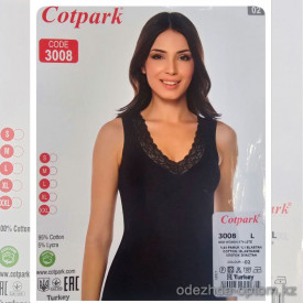 b4-3008 Cotpark Майка женская, L-2XL, 1 пачка (3 шт)