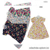 d1-41031 Платье детское в цветочек, 5-8 лет, трикотаж, 1 пачка (4 шт)