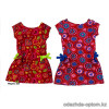 d1-san-1 Платье детское в цветочек, 1-5 лет, х/б, 1 пачка (5 шт)