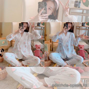 b15-300 Комплект женской пижамы для беременных и кормящих, M-L, 1 пачка (3 шт)