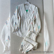 b15-300-1 Комплект женской пижамы для беременных и кормящих, M-L, 1 пачка (3 шт)