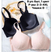 b6-24620 Бюстгальтер кружевной на поролоне, чашка D, 1 пачка (6 шт)