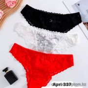 b6-337 Трусики женские однотонные, стандарт, 1 пачка (12 шт)